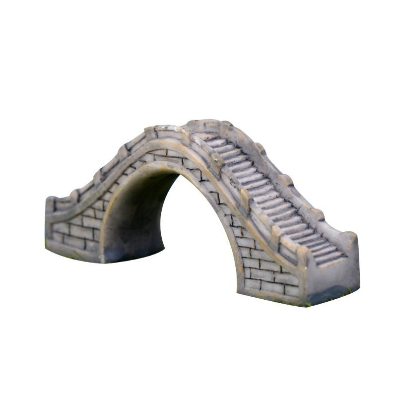 Kreatív akvárium dekoráció szimulációs híd DIY kézzel készített műgyanta díszek akvárium kerti stílusú mikro táj