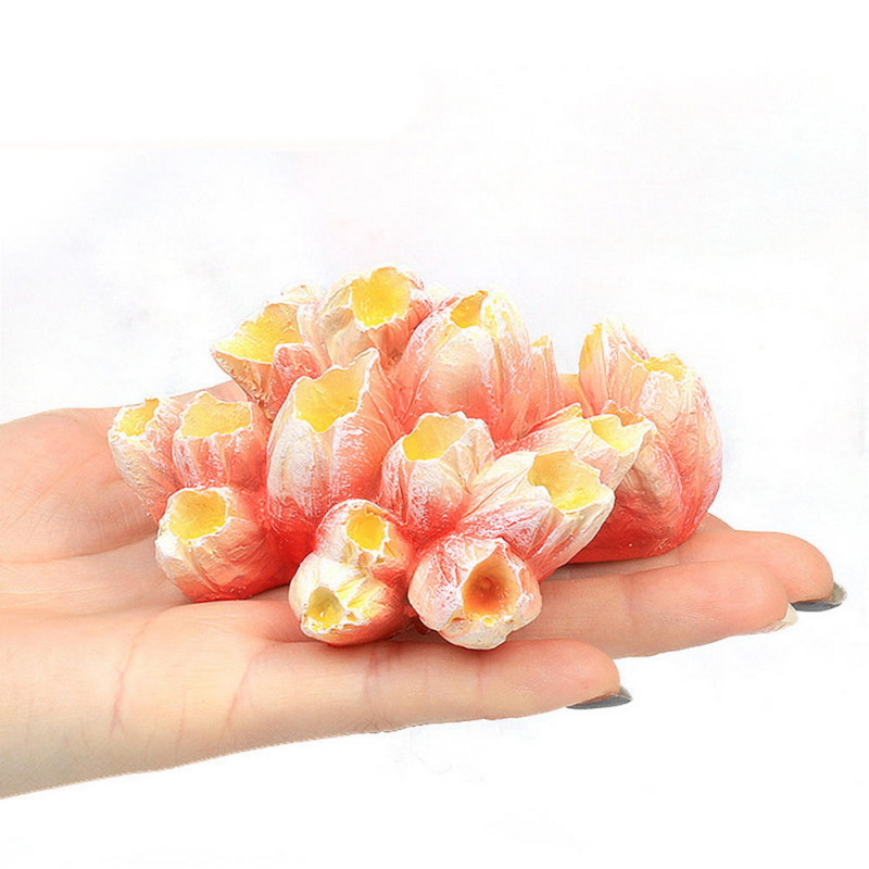 Dirbtinės dervos koralų rifų akvariumo fonas, imituotas augalinis ornamentas, kraštovaizdžio kūrimas rezervuaro dekoras Namų dubenėlio reikmenys