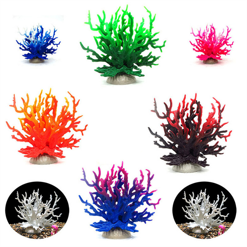 Dirbtinės dervos koralų rifų akvariumo fonas, imituotas augalinis ornamentas, kraštovaizdžio kūrimas rezervuaro dekoras Namų dubenėlio reikmenys