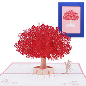 3D Sakura Cherry Blossom Skočna čestitka Čestitke za Valentinovo Zahvalnice Pozivnice za vjenčanje Parovi Supruge Darovi za godišnjicu