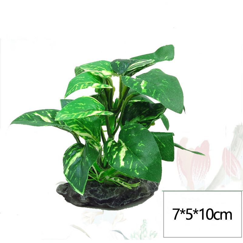 Mākslīgo augu zivju tvertņu piederumi Mākslīgās ūdens zāles imitācijas lapas mazas ūdens augu akvāriji ainavu dekorēšana