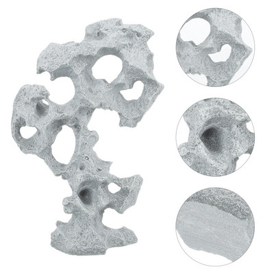 Akvariumo slėptuvės dekoras Urvas Krevetės Ornamentas Sodas Akmuo Rockery Kalnų Akmenys Tankų Statulėlės Slėptuvė Namas Tuščiaviduriai Keramika