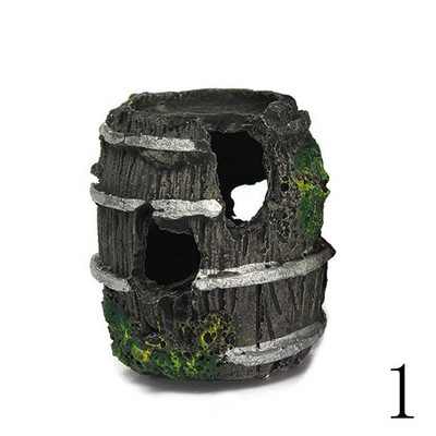 Butoaie artificiale Ornamente din rășină Culori strălucitoare Decor pentru amenajare a teritoriului Mini Ascunzătoare Peșteră Acvariu Acvariu Echipament Accesorii