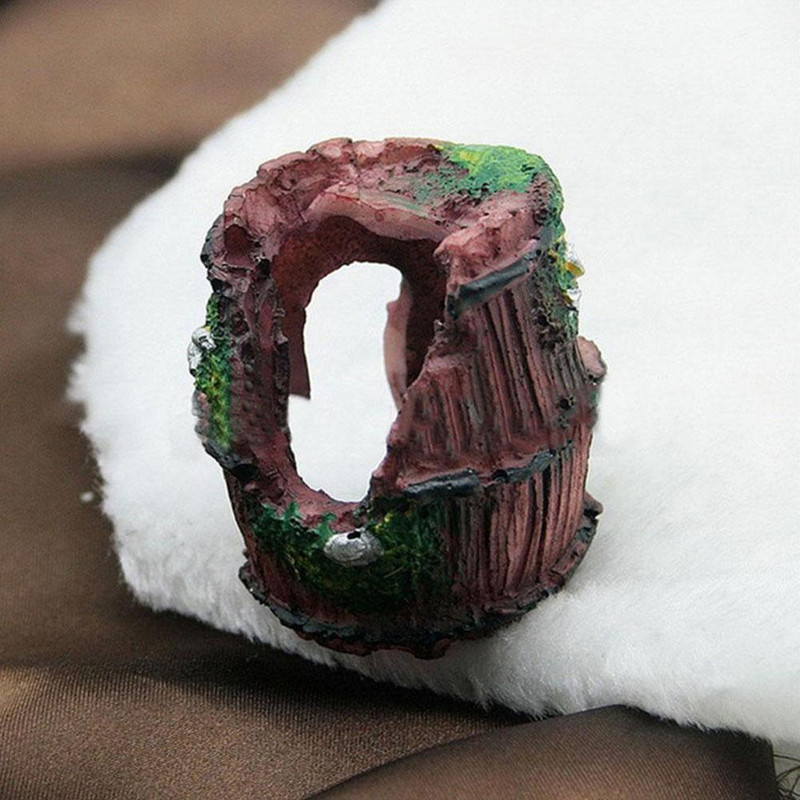 Butoaie artificiale Ornamente din rășină Culori strălucitoare Decor pentru amenajare a teritoriului Mini Ascunzătoare Peșteră Acvariu Acvariu Echipament Accesorii