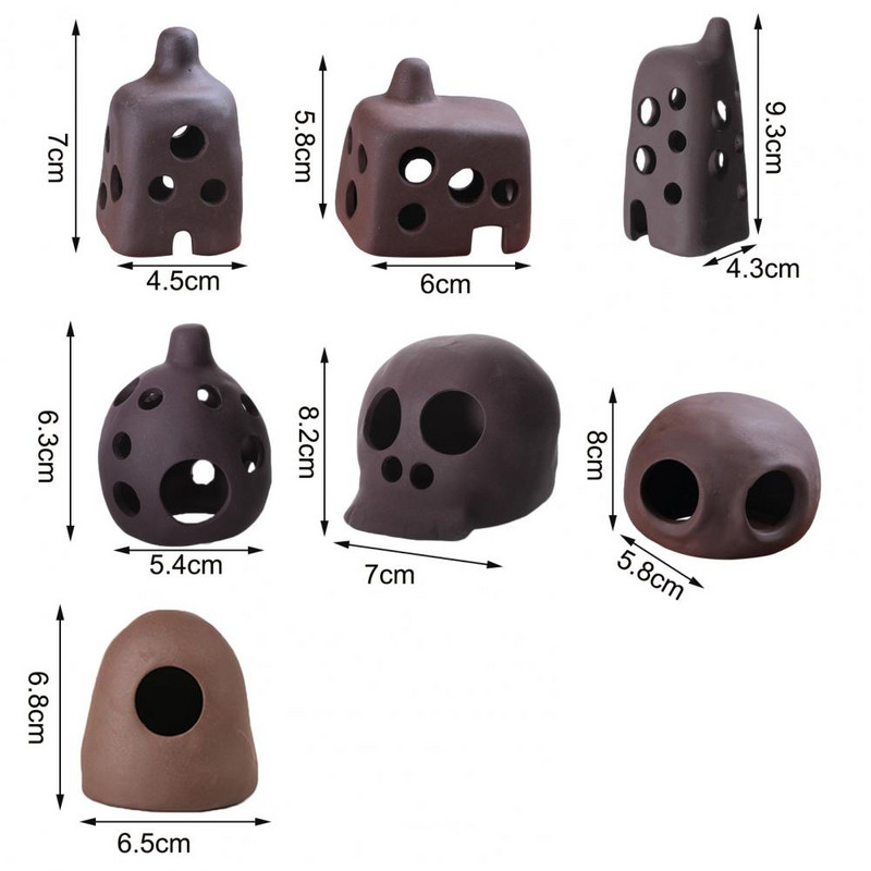 Videi draudzīga akvārija nojume Vienkārša uzstādīšana zemūdens slēpšanās alas akvārija ainavas dekorēšana