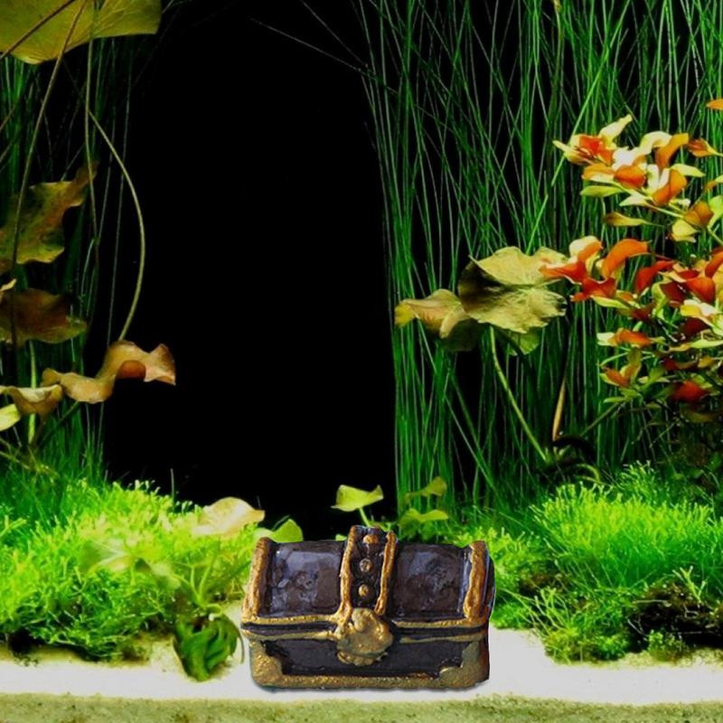 Διακοσμήσεις δεξαμενών ψαριών ενυδρείου Διακοσμητικά κουτιού θησαυρού Μοναδικό σχέδιο για μεγάλα μεσαία αξεσουάρ δεξαμενής ψαριών