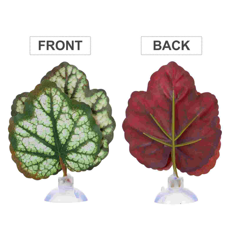 2 gab terārija stikla konteineri zivju tvertnes ainavu lapas akvārija lapas dzīvotnes izlietne, plastmasa