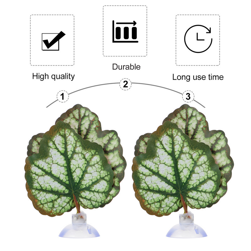2 gab terārija stikla konteineri zivju tvertnes ainavu lapas akvārija lapas dzīvotnes izlietne, plastmasa