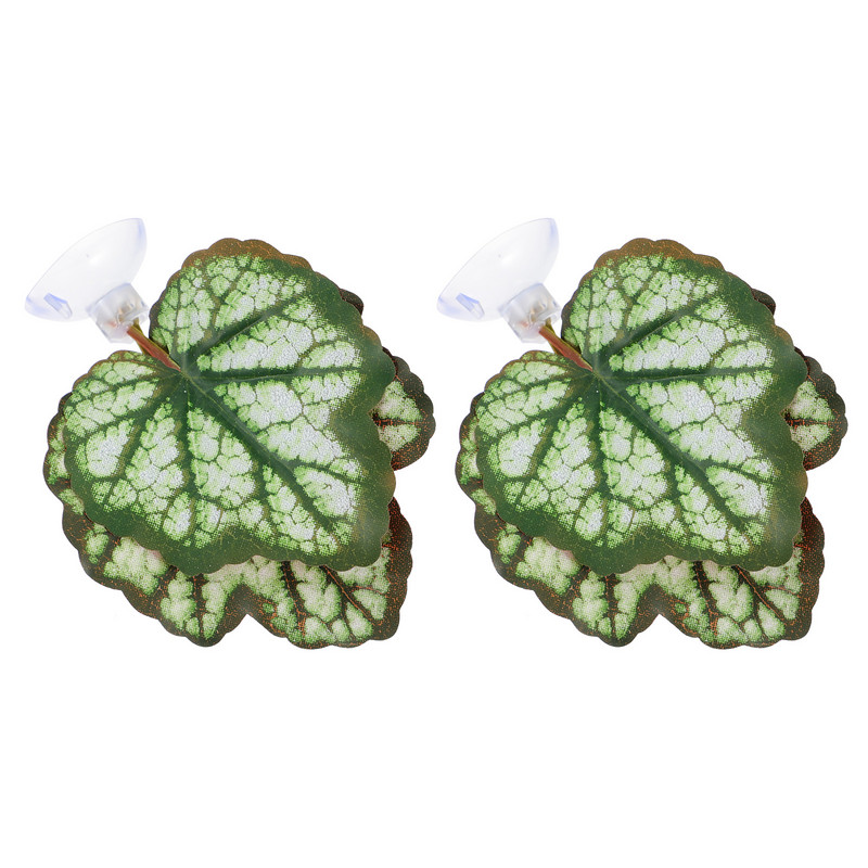 2 gab terārija stikla konteineri zivju tvertnes ainavu lapas akvārija lapas dzīvotnes izlietne, plastmasa