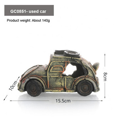 Daudzkrāsains akvārija noformējums Ātras krāsas vraks Zivju tvertne Ainava koki Ūdens bioloģiskie produkti Sveķi Netoksiski