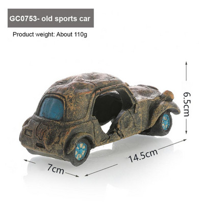 Daudzkrāsains akvārija noformējums Ātras krāsas vraks Zivju tvertne Ainava koki Ūdens bioloģiskie produkti Sveķi Netoksiski