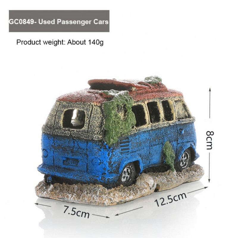 Daudzkrāsains akvārija noformējums Ātras krāsas vraks Zivju tvertne Ainava koki Ūdens bioloģiskie produkti Sveķi Netoksiski