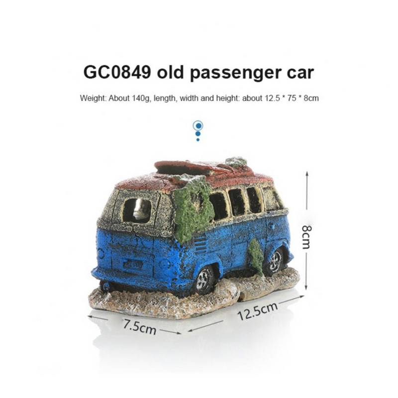 Daudzkrāsains akvārija noformējums Ātras krāsas vraks Zivju tvertne Ainava koki Ūdens bioloģiskie produkti Sveķi Netoksiski