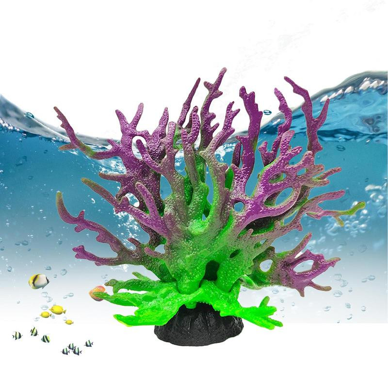 Akvārija koraļļi mākslīgie zemūdens zivju rezervuāri Koraļļi daudzkrāsu ainavu dekorēšana Akvārija augi Mājas piederumi