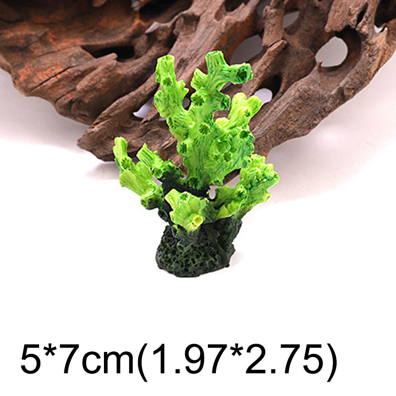 Bright Simulation Vivid Aquarium Resin Coral Ornaments Fish Tank Landscape Decoration Artificial Coral For Fish Tank Ornaments