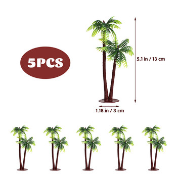 Aquarium Tree Coconut Palm Trees Decor Miniature Crafts Αξεσουάρ παραλίας