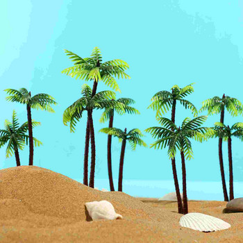 Аквариум Дърво Кокосови палми Декор Миниатюрни занаяти Плажни аксесоари