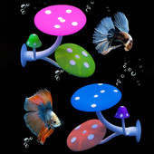 Gomba függőágy puha akváriumi haltenyésztés tapadókoronggal játszó szilikon dísz dekoráció színes élethű táj