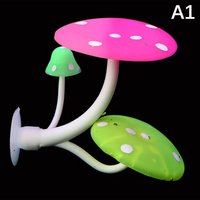 Gomba függőágy puha akváriumi haltenyésztés tapadókoronggal játszó szilikon dísz dekoráció színes élethű táj