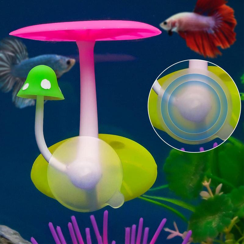 Betta Hammock Lapų rezervuaro slėptuvė lovatiesė Grybai Dvigubas Slėpti Hamako Papuošimai Veisimas Žaidimų Priedai Vietų papuošimai