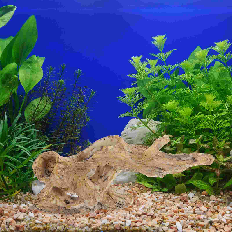 Sākums Mākslīgais koks Delikāts akvārija celms, slēpšanās ala Zivju tvertnes dekorēšana Dekoratīvā stumbra ainava