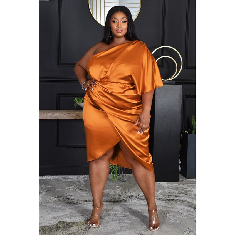 Liela izmēra sieviešu vakarkleitas, neregulāras zīda apģērba kleitas Modes bodycon ballīšu kleitas 2022. gada vasaras kleita no pleciem, kluba apģērbs