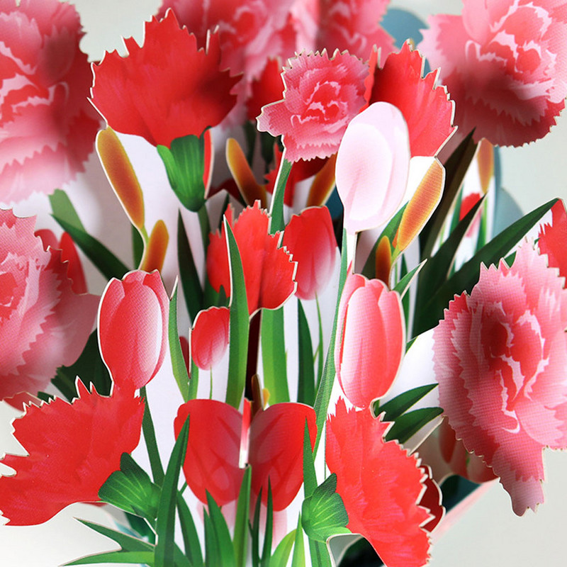 Lilled, käsitsi valmistatud origami 3D Pop UP õnnitluskaardi kutse beebiõhtuks pulmadeks ja jõuludeks sünnipäevapeo suveniirid