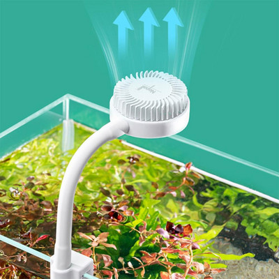 USB зареждане Малка аквариумна LED лампа с отделен превключвател за захранване Висока яркост Мини лампа с водна трева Аквариум
