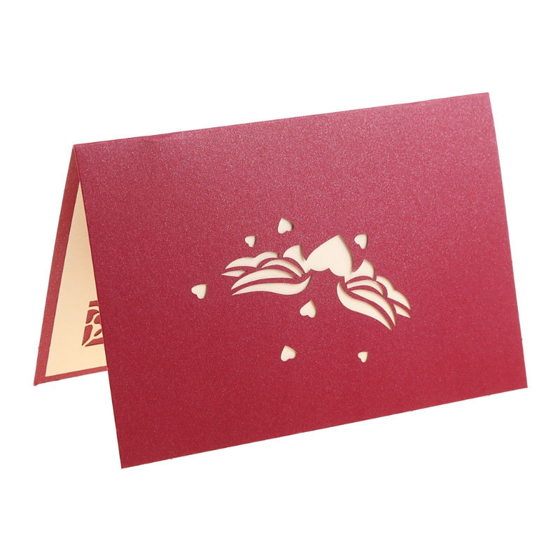 3D iššokanti kortelė Mergina vaikinas vyras žmona dovanos vyras žmona vestuvės