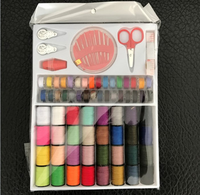 Nešiojama mini rankinė siuvimo mašina Kelioninė PP siuvimo dėžutės rinkinys, audinio audinys Patogus rankdarbių įrankis