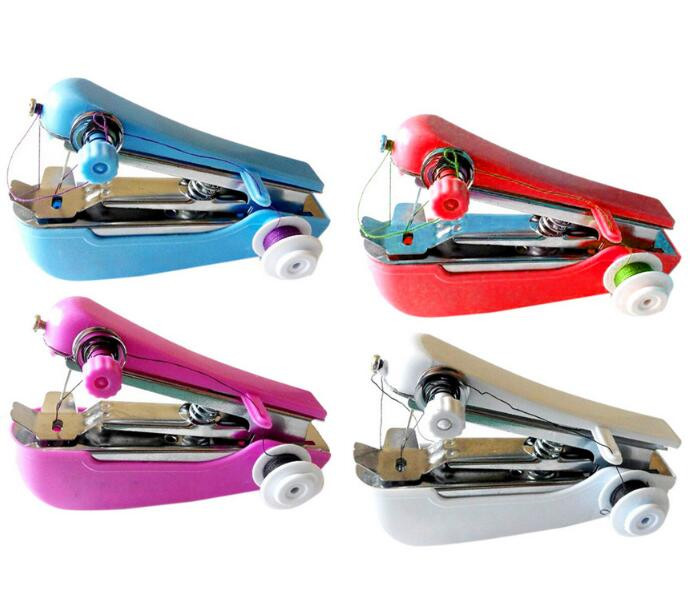 Nešiojama mini rankinė siuvimo mašina Kelioninė PP siuvimo dėžutės rinkinys, audinio audinys Patogus rankdarbių įrankis