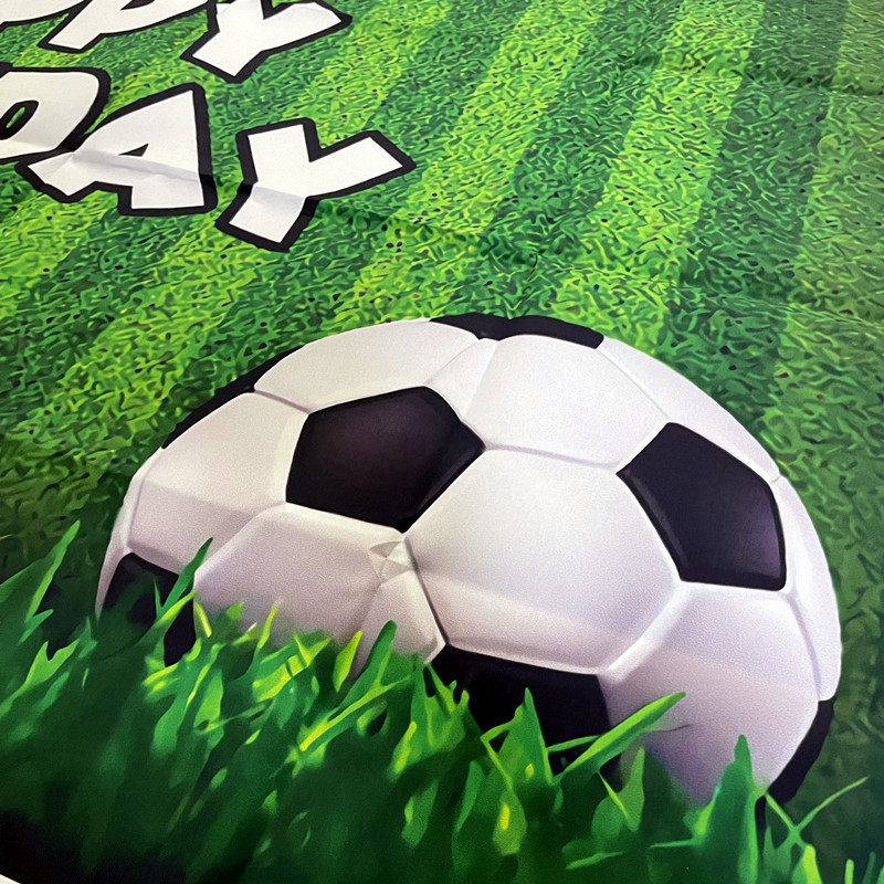 125x80 cm Futbola futbola tēmas fotoattēla fons Vinila auduma fotogrāfiju fons Daudz laimes dzimšanas dienā ballītes dekorēšanas piederumi