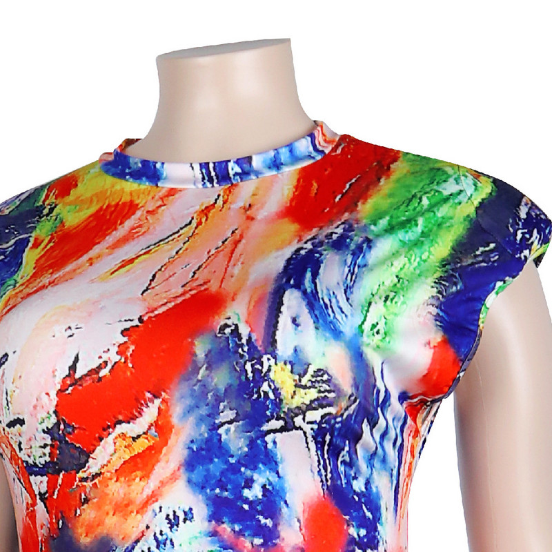 Suures suuruses naiste 5xl kleidid Lipsuga värvitud prinditud klubikleidid 2022. aasta suvepeol Elegantsed seelikud Daamide mood vabaaja hulgirõivad