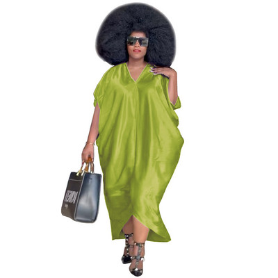 Nagy méretű elegáns női ruhák selyem szolid parti 5xl ruha 2022 nyári divat estélyi ruhák nagykereskedés ruhák bő ruhák