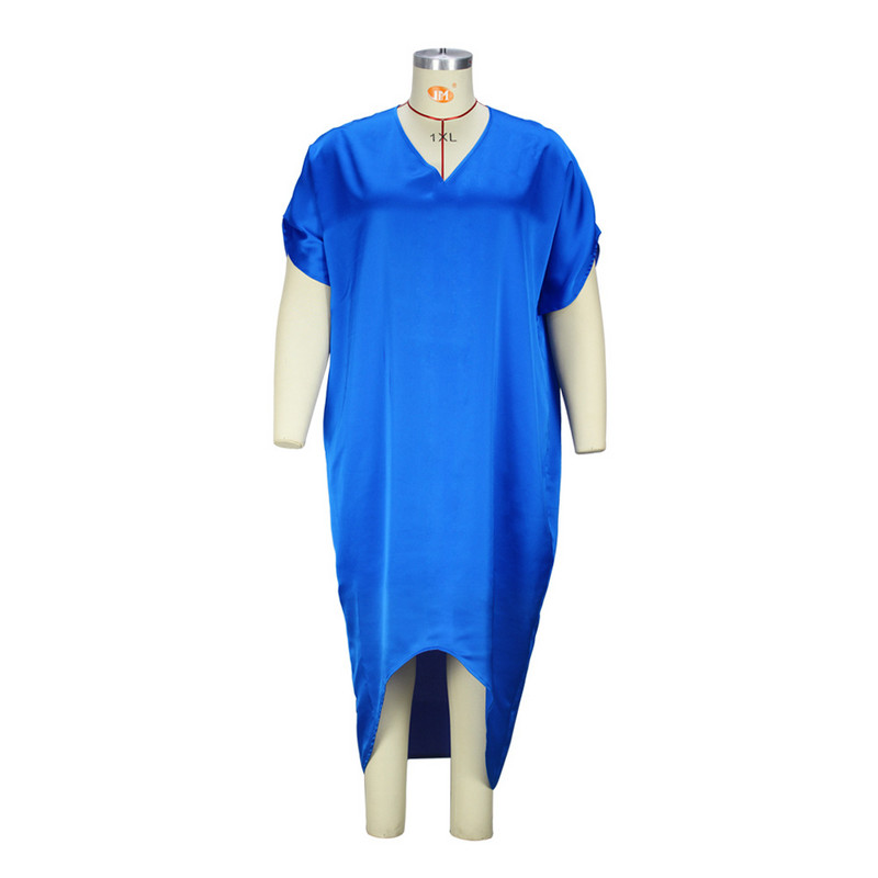 Nagy méretű elegáns női ruhák selyem szolid parti 5xl ruha 2022 nyári divat estélyi ruhák nagykereskedés ruhák bő ruhák