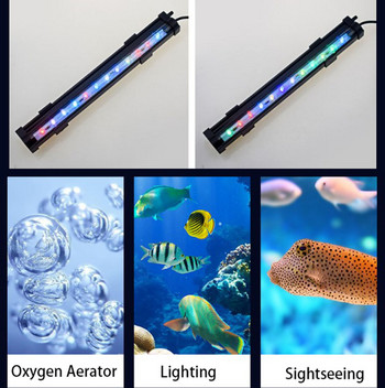 1W/2W осветление за аквариум LED водоустойчиво осветление за аквариум Подводна лампа за рибки Аквариуми Декоративна лампа за растения 100-240V Светлини