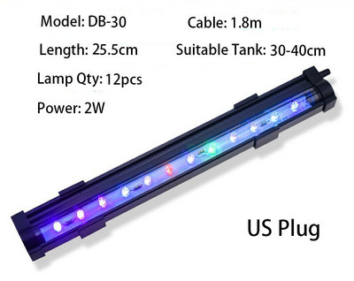1W/2W akvaariumi valgusti LED veekindel akvaariumi valgustus veealune kalalamp Akvaariumi dekoratiivtaimelamp 100-240 V tuled