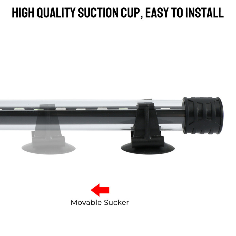 Vízálló AC 90 ~ 260 V EU dugós akváriumi merülő lámpa RGB vízi légbuborékos lámpák 28/38/48 cm víz alatt