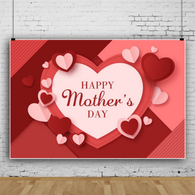 Boldog anyák napi buli Hátterek Szerelem szív virág Fényképanyag Fényképezés Háttér kendő családi fali dekorációhoz