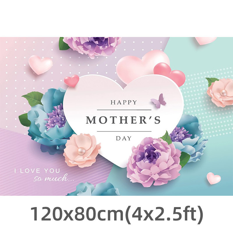 Boldog anyák napi buli Hátterek Szerelem szív virág Fényképanyag Fényképezés Háttér kendő családi fali dekorációhoz