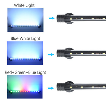 Светлина за аквариум LED лампа за отглеждане на растения Водоустойчива светлина за аквариум 18-58CM Подводно осветление за декор на аквариуми 220-240V 5730 чип