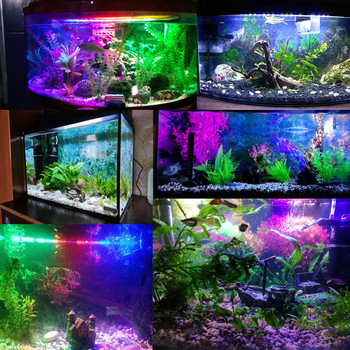 Ενυδρείο Φωτιστικό LED Φωτιστικό φυτών Grow Αδιάβροχο Φως Δεξαμενής Ψαριών 18-58CM Υποβρύχια Ενυδρεία Διακόσμηση Φωτισμός 220-240V 5730τσιπ