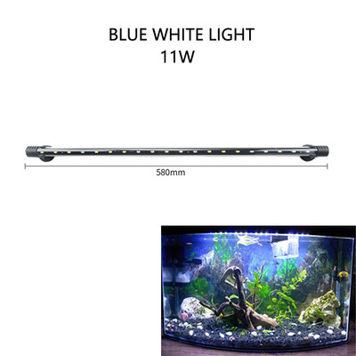 Ενυδρείο Φωτιστικό LED Φωτιστικό φυτών Grow Αδιάβροχο Φως Δεξαμενής Ψαριών 18-58CM Υποβρύχια Ενυδρεία Διακόσμηση Φωτισμός 220-240V 5730τσιπ