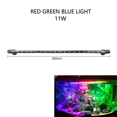 Ενυδρείο Φωτιστικό LED Φωτιστικό φυτών Grow Αδιάβροχο Φως Δεξαμενής Ψαριών 18-58CM Υποβρύχια Ενυδρεία Διακόσμηση Φωτισμός 220-240V 5730τσιπ