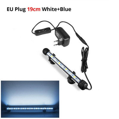 RGB LED juostinis apšvietimas vandeniui atsparus žuvų tanko apšvietimas 19-49cm povandeninio akvariumo lempa akvariumų apdaila Apšvietimas 220V ES galia