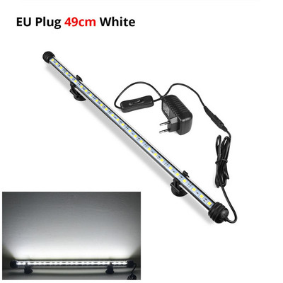 RGB LED juostinis apšvietimas vandeniui atsparus žuvų tanko apšvietimas 19-49cm povandeninio akvariumo lempa akvariumų apdaila Apšvietimas 220V ES galia