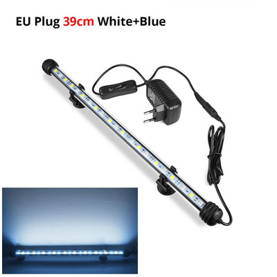 RGB LED juostinis apšvietimas vandeniui atsparus žuvų tanko apšvietimas 19-49cm povandeninio akvariumo lempa akvariumų apdaila Apšvietimas 220V ES galia