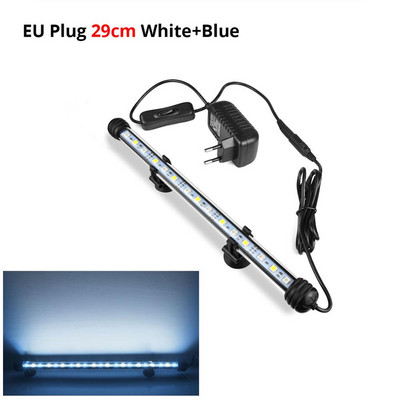 RGB LED juostinis apšvietimas vandeniui atsparus žuvų tanko apšvietimas 19-49cm povandeninio akvariumo lempa akvariumų apdaila Apšvietimas 220V ES galia