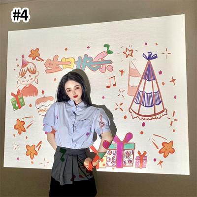 Lampă de proiecție Ins La mulți ani Lumini de noapte Accesorii foto creative Proiector de lumină Decor pentru petreceri Lampă de atmosferă Cadou de aniversare