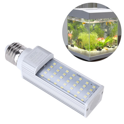 UEETEK 7W E27 LED enerģijas taupīšanas spuldze, kas piemērota visiem Fish Pod un Fish Box akvārijiem (balta)